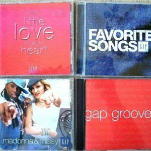 Gap 4 CD Promo Bundle Madonna Missy Fave Songs Put Love Heart Grooves 1996-2005
